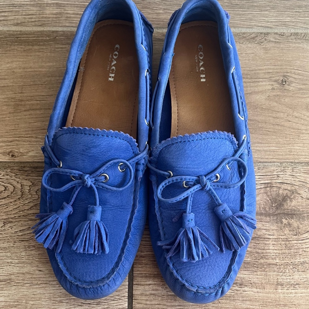 Coach Women's Blue Loafers